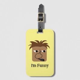 Funny Angry Man Face Funny Cartoon Bagagelabel