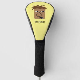 Funny Angry Man Face Funny Cartoon Golfheadcover