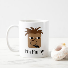 Funny Angry Man Face Funny Cartoon Koffiemok