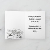 Funny ANGRY PUMPKIN Birthday Kaart (Binnen)