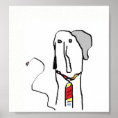 Funny Animal Art Elephant Poster (Voorkant)