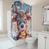 Funny animal art – perfect gift for animal lovers  douchegordijn (In situ)