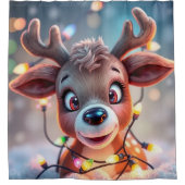 Funny animal art – perfect gift for animal lovers  douchegordijn (Voorkant)