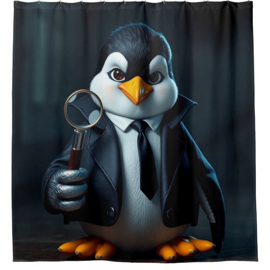 Funny animal art – perfect gift for animal lovers  douchegordijn (Voorkant)