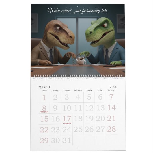 Funny Animal Calendar – Quirky & Edgy Humor Kalender (Mar 2026)