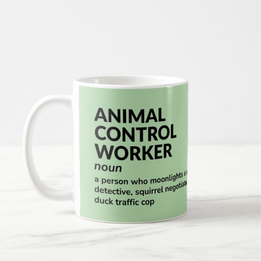 Funny Animal Control Worker Gift Mok (Links)