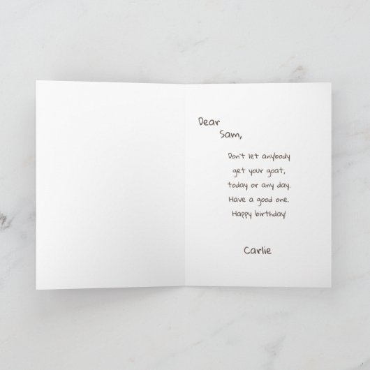 Funny Animal Cute Pet Humor Cartoon Gekke Joke Kaart (Binnen)