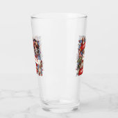 Funny Animal Fans Birthday Voeg de naam Cartoon to Glas (Links)