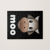 Funny Animal Koe Idee| Koe Moo Lover Legpuzzel (Horizontaal)