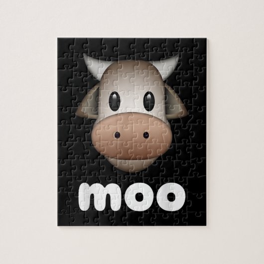 Funny Animal Koe Idee| Koe Moo Lover Legpuzzel (Verticaal)
