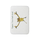 Funny Animal Leaping Kikker, ik hou van de tijd va Badmat (Voorkant Verticaal)