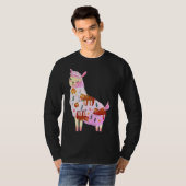 Funny Animal Llama Sloth Cute T-shirt (Voorkant volledig)