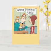 Funny Animal Magnetism Jubileum Kaart (Gele Bloem)