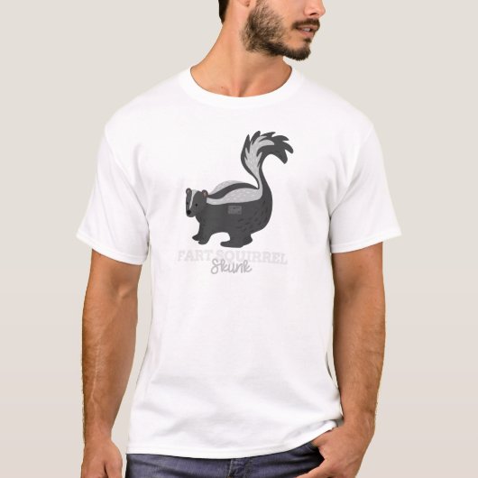 Funny Animal Meme Fart Squirrel SKUNK T-shirt (Voorkant)