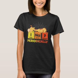 Funny Animal Nap Periodic Table Pajama Cute Sleepi T-shirt