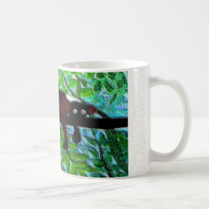 Funny Animal Red Lemur relaxing Koffiemok