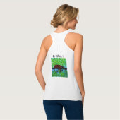 Funny Animal Sporty, gepersonaliseerd Tanktop (Volledige Achterkant)