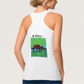 Funny Animal Sporty, gepersonaliseerd Tanktop (Achterkant)