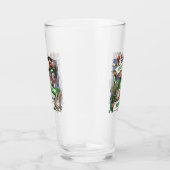 Funny Animals Add The New Year Sports Fans Cartoon Glas (Rechts)