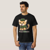 Funny Animals Cat Fidel Castro T-shirt (Voorkant volledig)