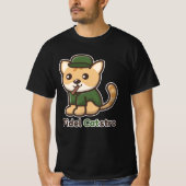 Funny Animals Cat Fidel Castro T-shirt (Voorkant)