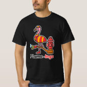 Funny Animals Fire Department Flamingo T-shirt (Voorkant)