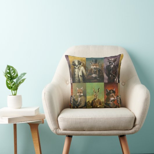 Funny  Animals gooien kussen (Stoel)