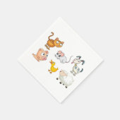 Funny Animals Napkins Servet (Hoek)