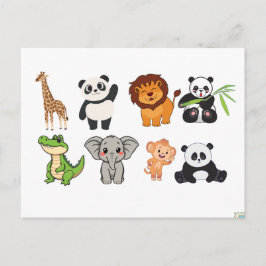 FUNNY ANIMALS POSTCARD BRIEFKAART
