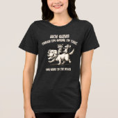 Funny animals Tri-Blend shirt (Voorkant)