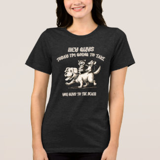 Funny animals Tri-Blend shirt