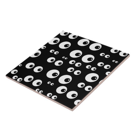 Funny Animated Eyeball Tegeltje (Zijkant)