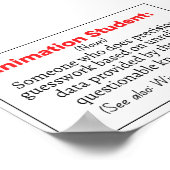 Funny Animation Student Definition Poster (Hoek)