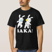 Funny Anime Baka Rabbit Slap Japans T-shirt (Voorkant)