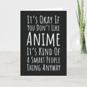 Funny Anime Cards For Otaku Manga Lover Humor Kids Kaart (Voorkant)