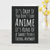 Funny Anime Cards For Otaku Manga Lover Humor Kids Kaart (Gele Bloem)