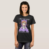 Funny Anime Gamer Girl Design T-shirt (Voorkant volledig)