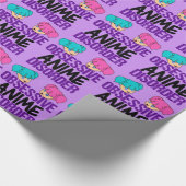Funny Anime geobsedeerd Cadeaupapier (Hoek)