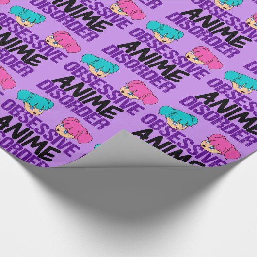 Funny Anime geobsedeerd Cadeaupapier (Hoek)