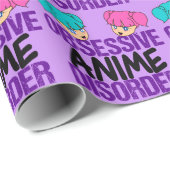 Funny Anime geobsedeerd Cadeaupapier (Rol Hoek)