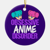 Funny Anime geobsedeerd Keramisch Ornament (Voorkant)