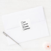 Funny Anime Gift Eat Sleep Otaku Vierkante Sticker (Envelop)