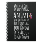 Funny Anime Gifts Girls Quote Women Lover Otaku Notitieboek (Voorkant)