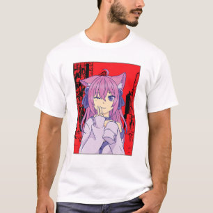Funny Anime Japanse ogen Teen Girl Characters Kaw T-shirt