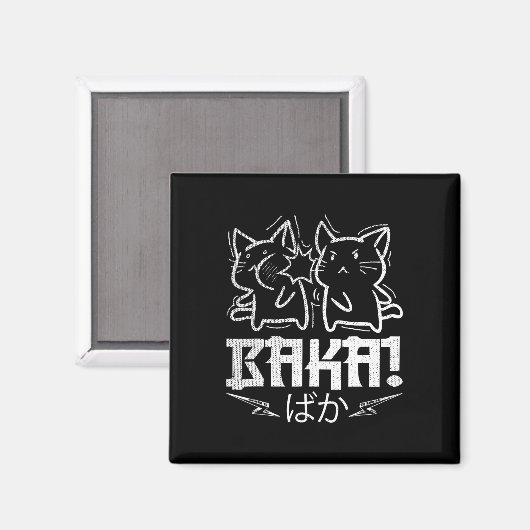 Funny Anime Manga Otaku Baka Rabbit Slap Magneet (Voorkant / Achterkant)