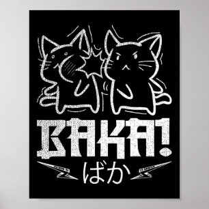 Funny Anime Manga Otaku Baka Rabbit Slap Poster