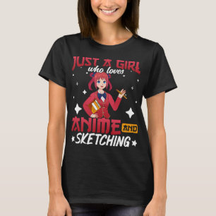 Funny Anime Shirten gewoon een meisje dat van kett T-shirt