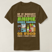 Funny Anime T-shirt als het geen animo is voor vid (Design voorkant)