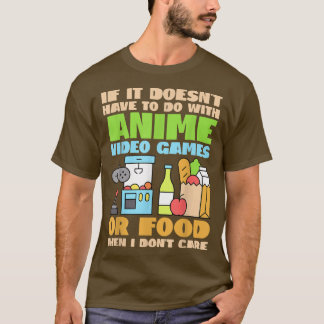 Funny Anime T-shirt als het geen animo is voor vid