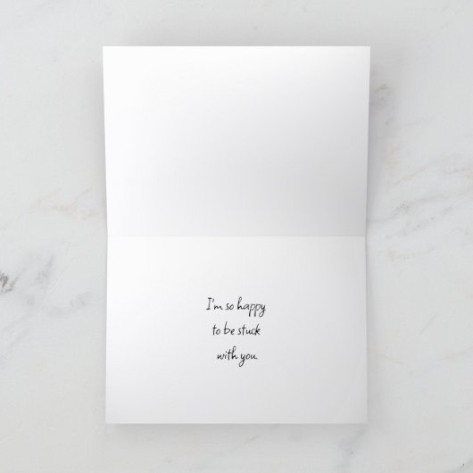 Funny Anniversary Card for Husband Kaart (Binnen)